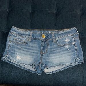 American Eagle Denim Blue Women's Shorts - 4